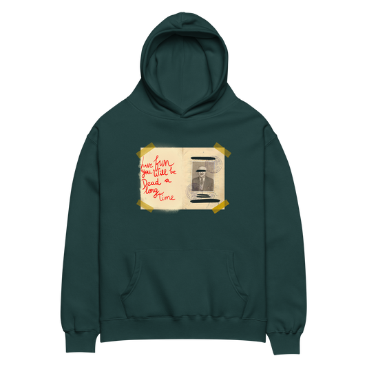 Passport Number Oversized Hoodie